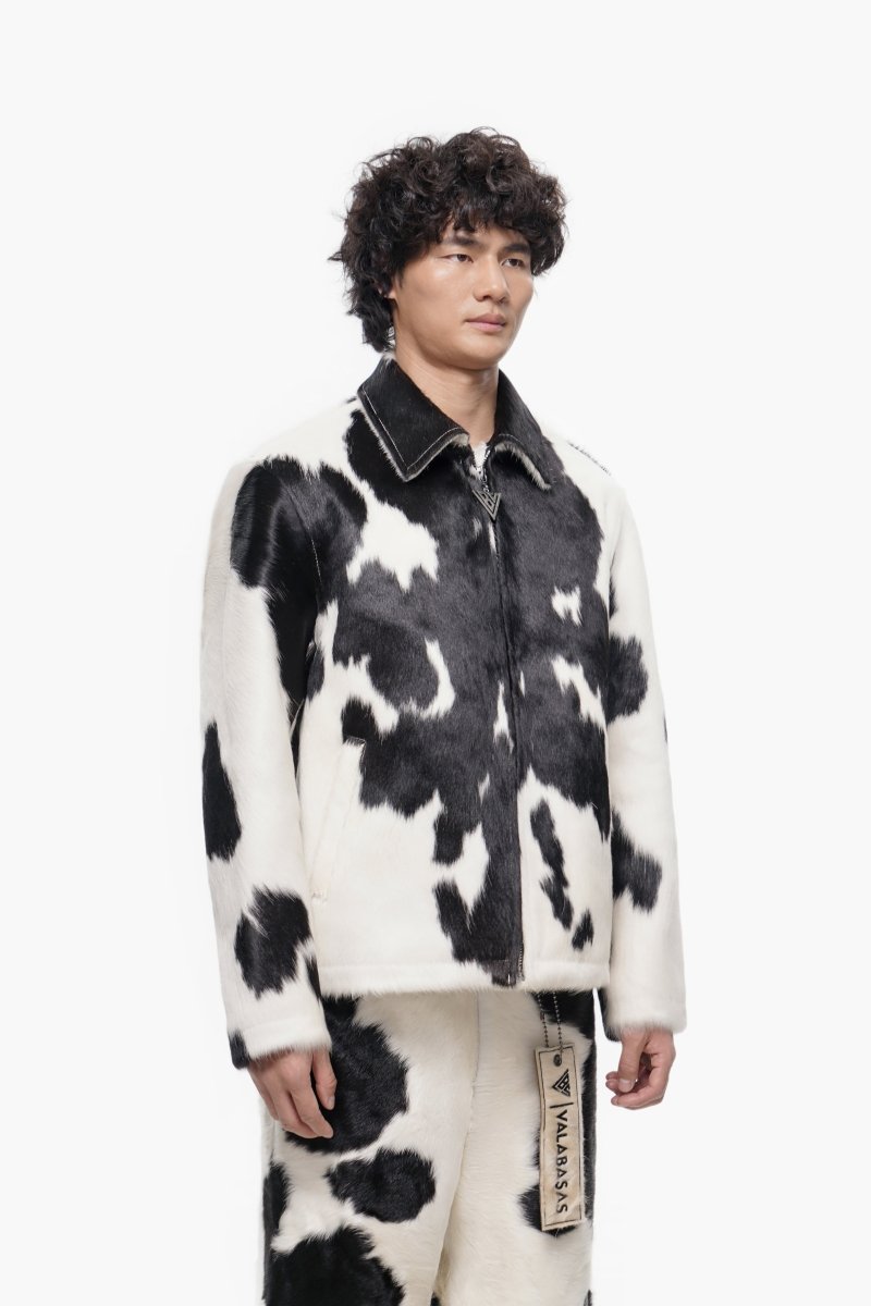 Étalon 100% Cowhide Jacket – Black & White - Valabasas