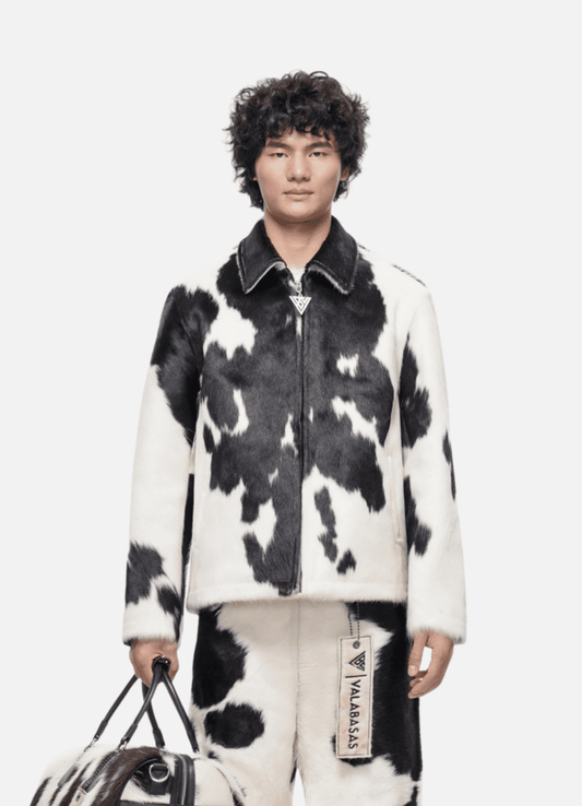 Étalon 100% Cowhide Jacket – Black & White - Valabasas