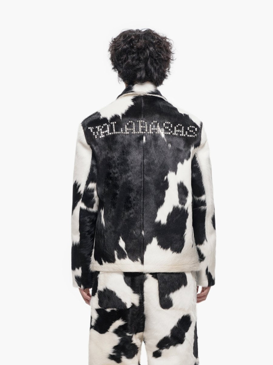 Étalon 100% Cowhide Jacket – Black & White - Valabasas
