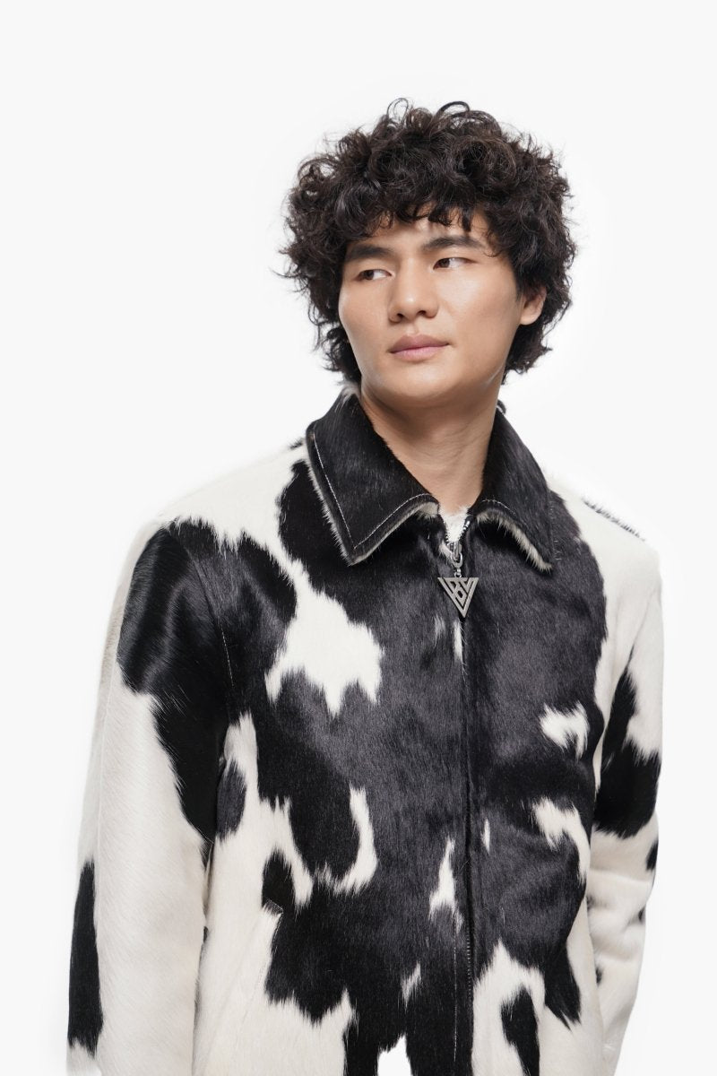 Étalon 100% Cowhide Jacket – Black & White - Valabasas
