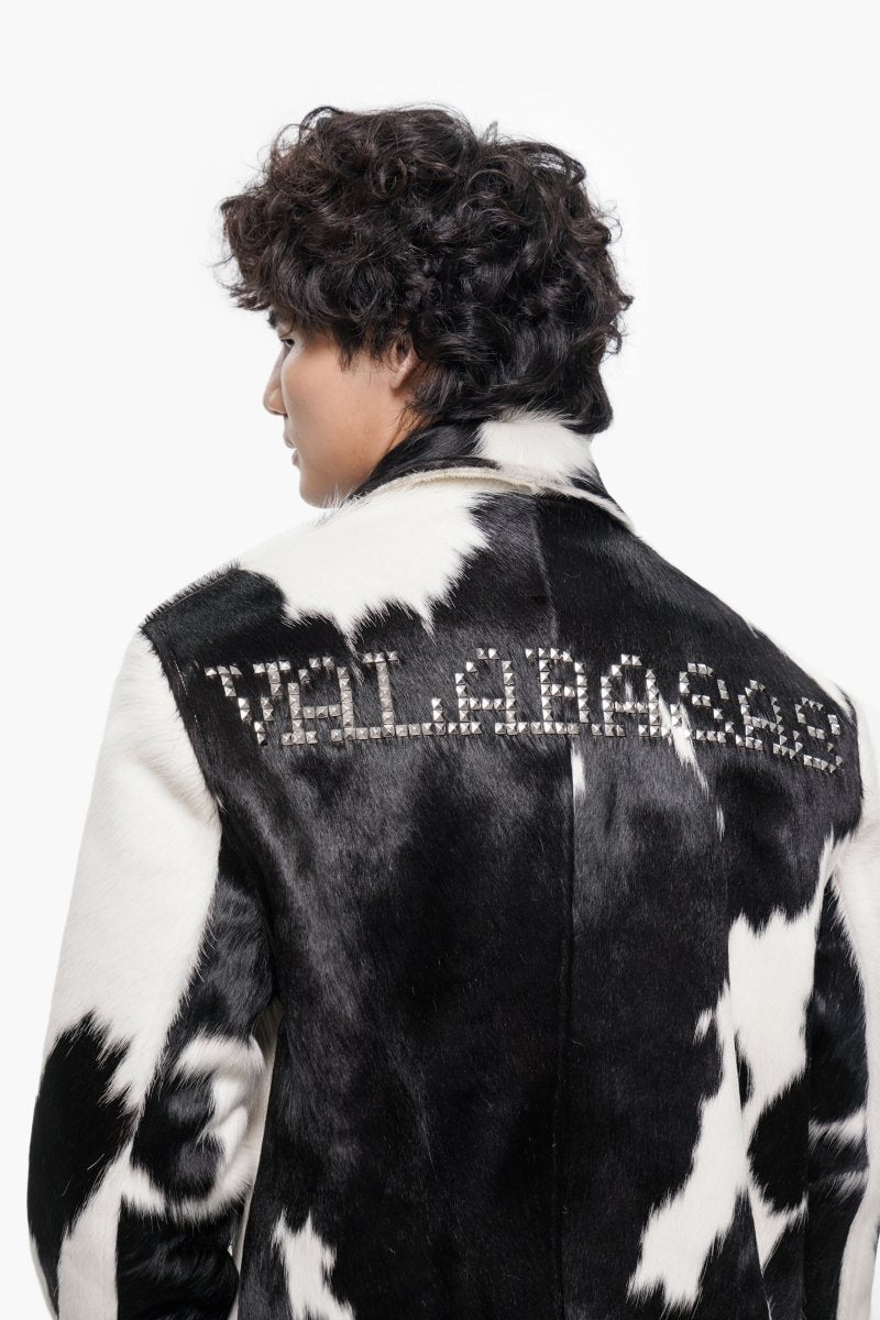 Étalon 100% Cowhide Jacket – Black & White - Valabasas