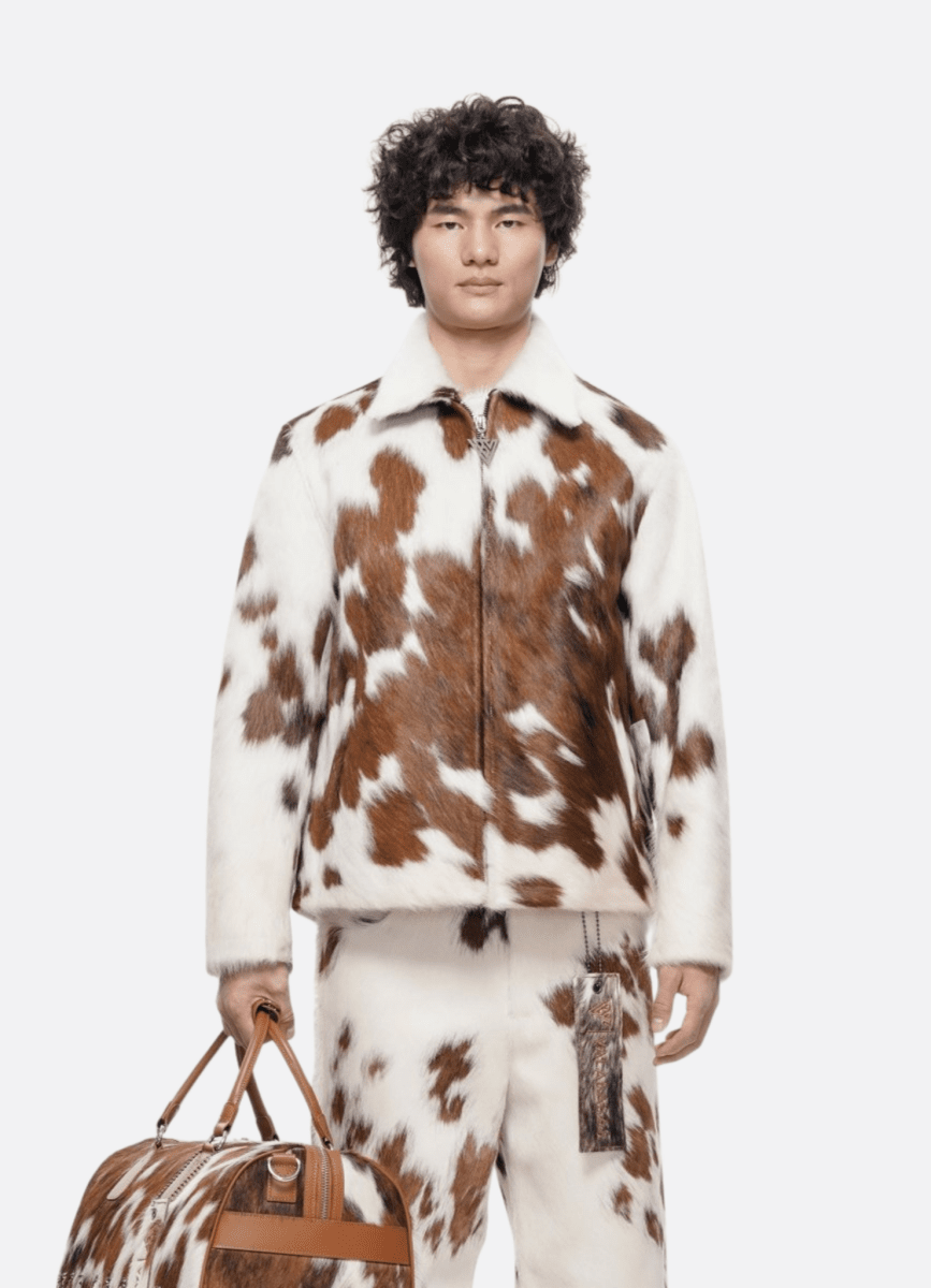Étalon 100% Cowhide Jacket – Brown & Cream - Valabasas