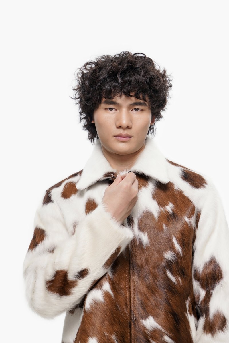 Étalon 100% Cowhide Jacket – Brown & Cream - Valabasas
