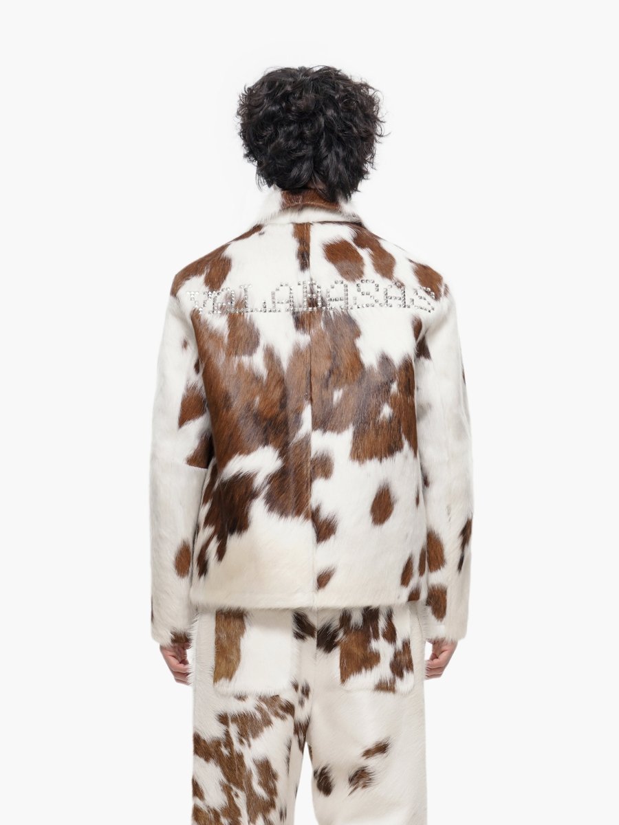 Étalon 100% Cowhide Jacket – Brown & Cream - Valabasas