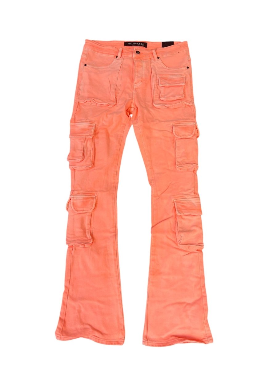 EXPANSE - STACKED FLARE JEAN ORANGE - Valabasas