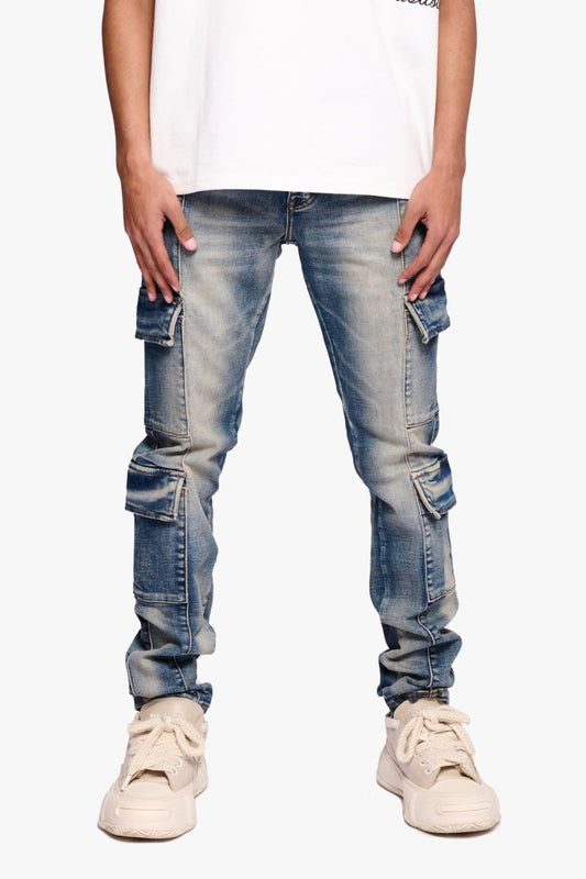 Fade Skinny Jean Blue Washed - Valabasas