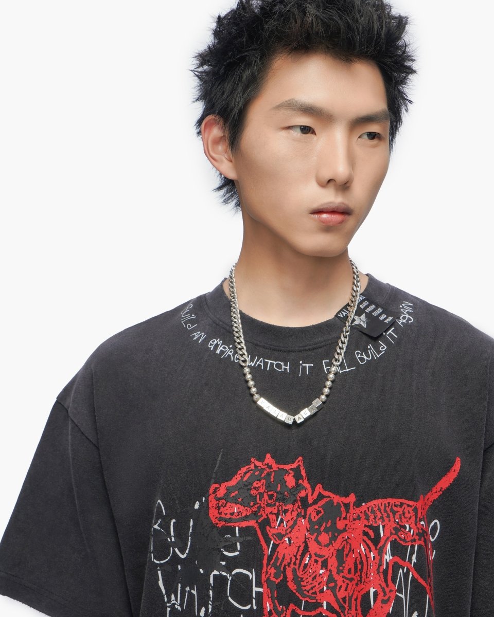 Fallen Empire Vintage Black Tee - Valabasas