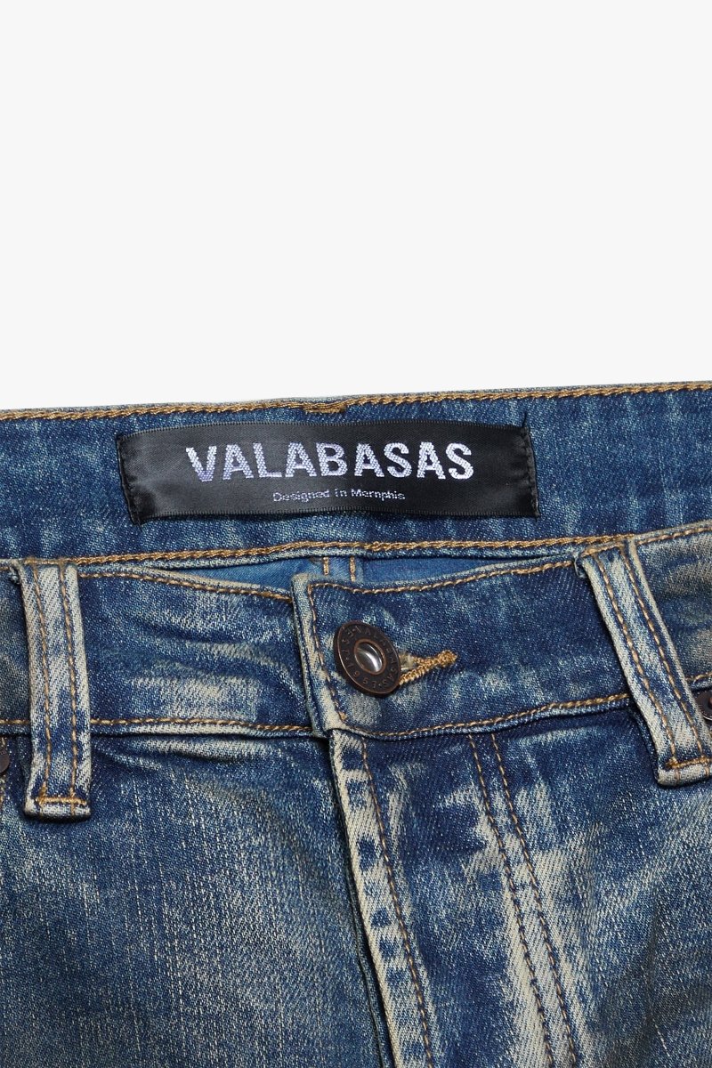 Fax Dirty Blue Washed Stacked - Valabasas