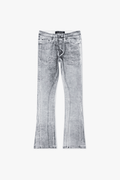 Fax Stacked Denim White Black Waxed