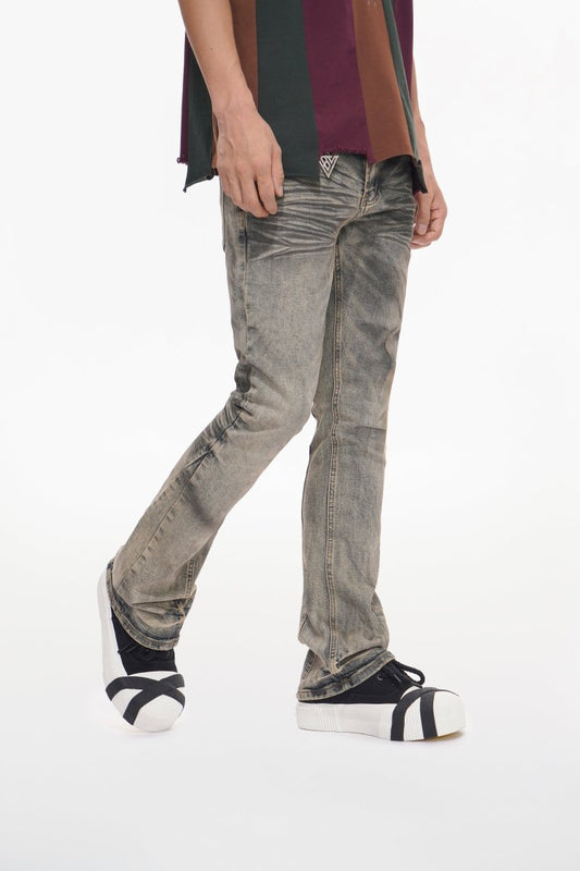 Fax Stacked Jeans Vintage Wash - Valabasas