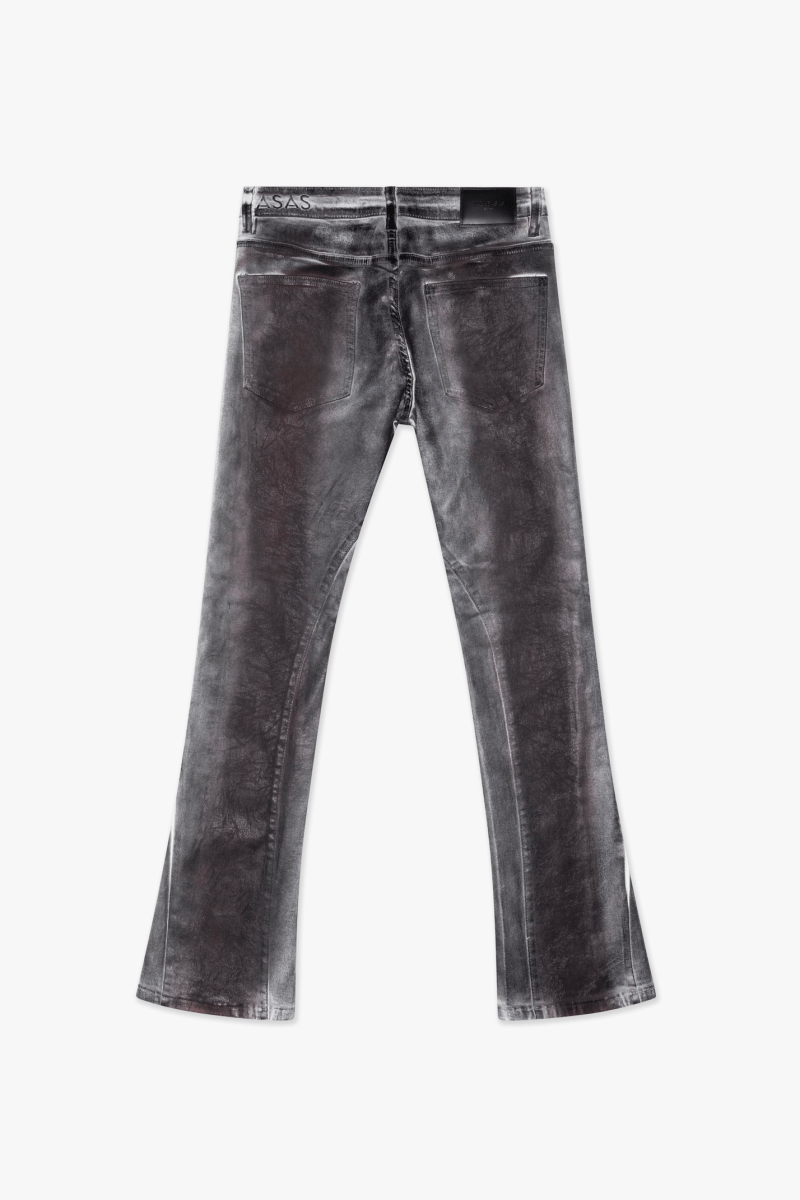 Fax Waxed Stacked Denim Red White Dirty waxed