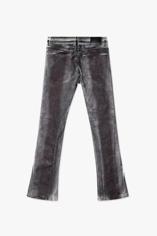 Fax Waxed Stacked Denim Red White Dirty waxed - Valabasas