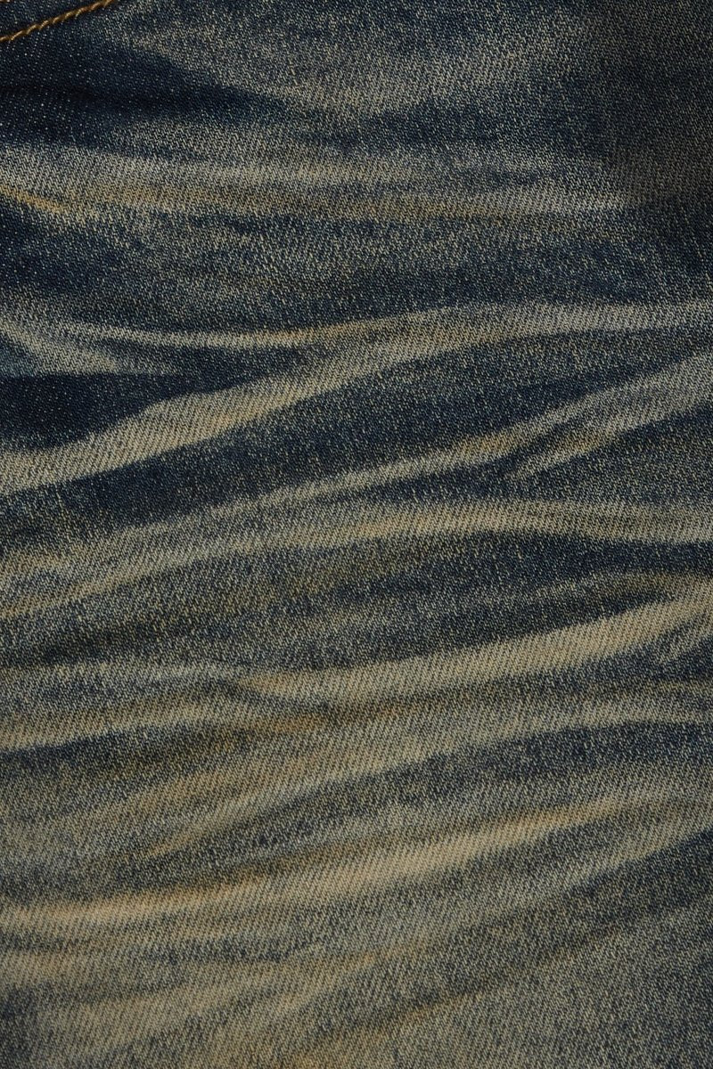 Fax Yellow Vtg Blue Wash Stacked