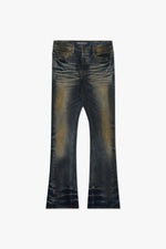 Fax Yellow Vtg Blue Wash Stacked