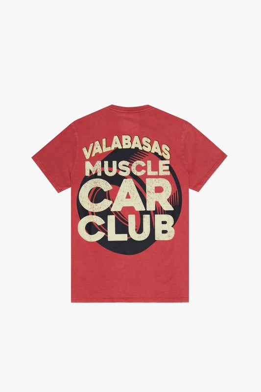 "FIREBIRD" TEE VINTAGE DATE RED - Valabasas