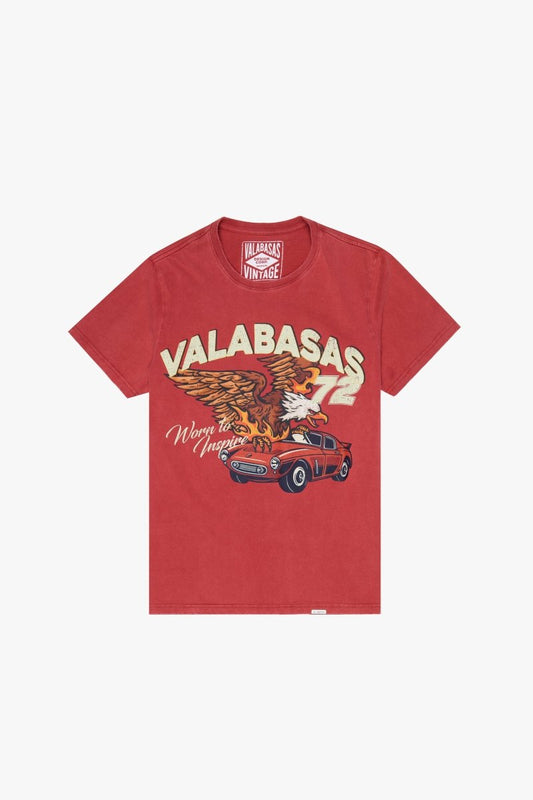 "FIREBIRD" TEE VINTAGE DATE RED - Valabasas