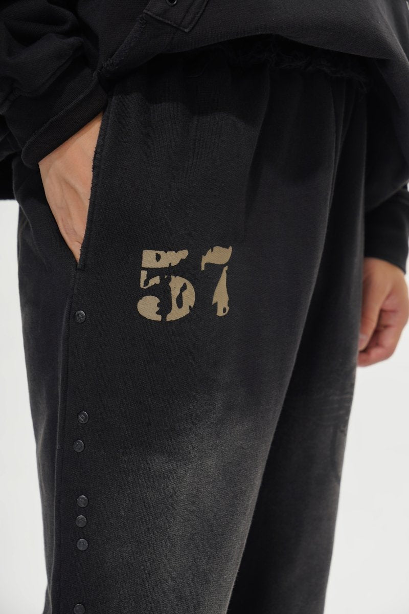 Flight Black Fleece Pants - Valabasas