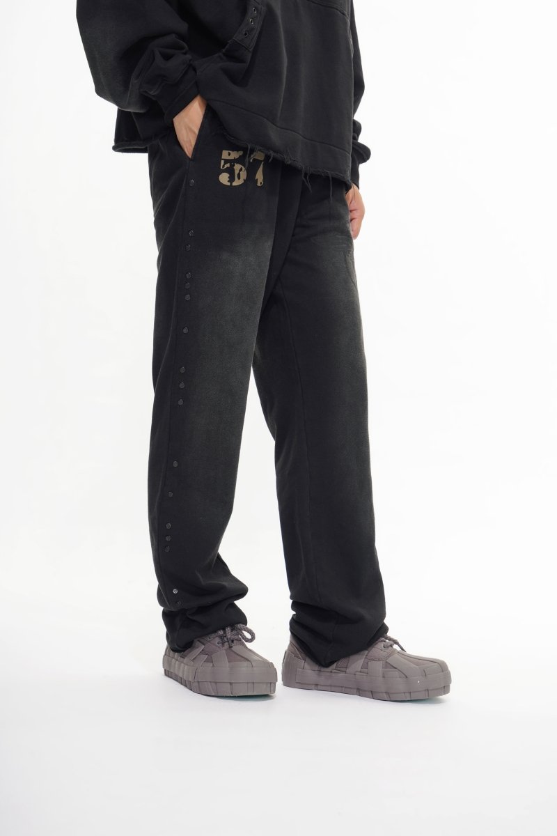 Flight Black Fleece Pants - Valabasas