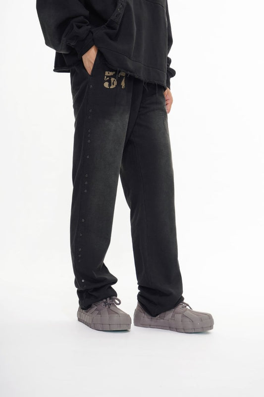 Flight Black Fleece Pants - Valabasas
