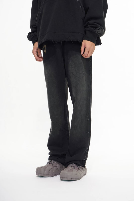 Flight Black Fleece Pants - Valabasas