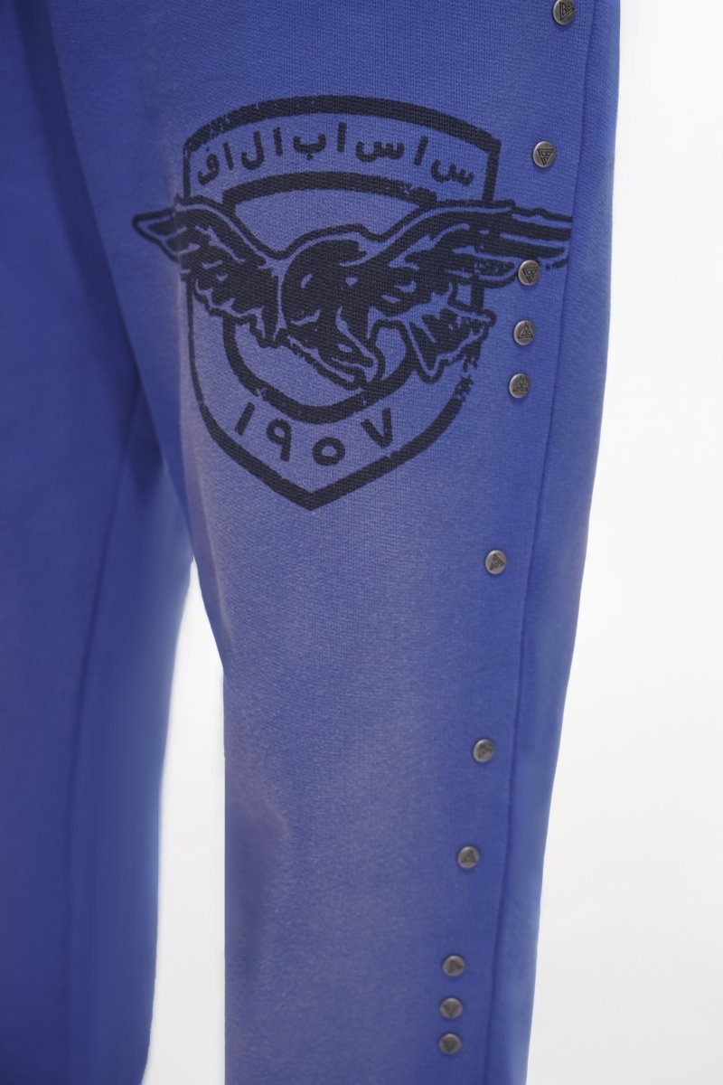 Flight Blue Fleece Pants - Valabasas