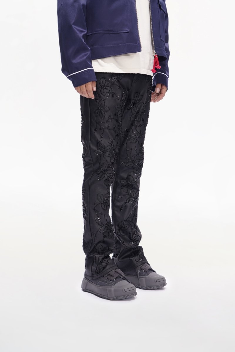 Flora Black Waxed Stacked - Valabasas