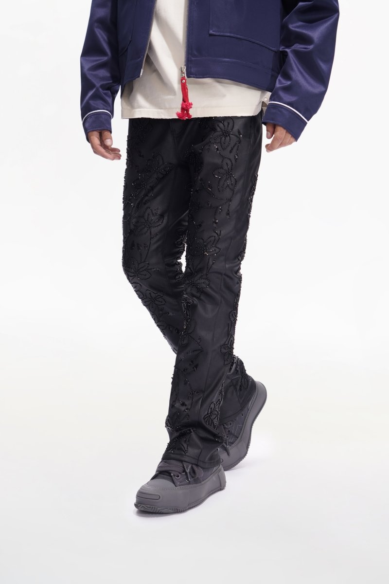 Flora Black Waxed Stacked - Valabasas