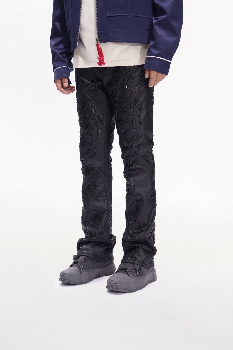 Flora Black Waxed Stacked - Valabasas