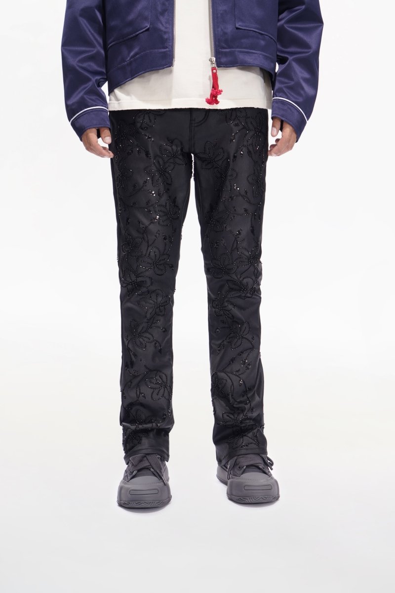 Flora Black Waxed Stacked - Valabasas