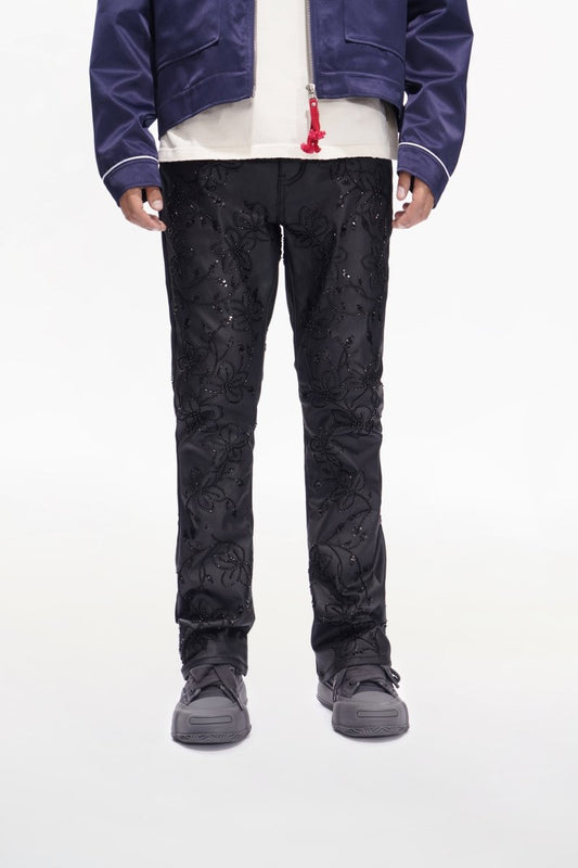 Flora Black Waxed Stacked - Valabasas