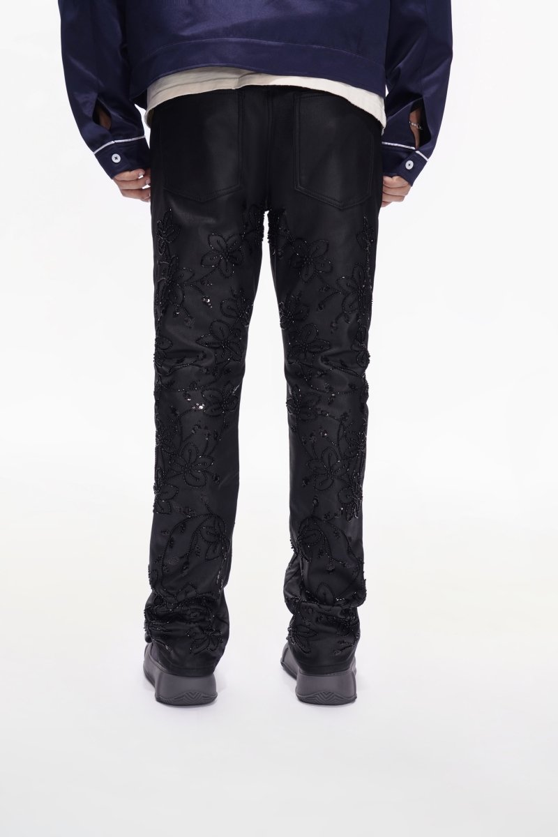 Flora Black Waxed Stacked - Valabasas