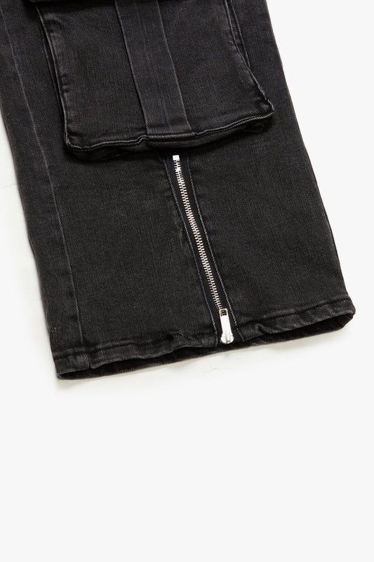 Flyes Baggy Jean Black Washed - Valabasas