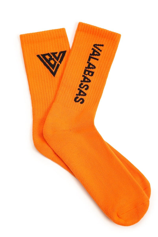 Footprint Socks Orange - Valabasas