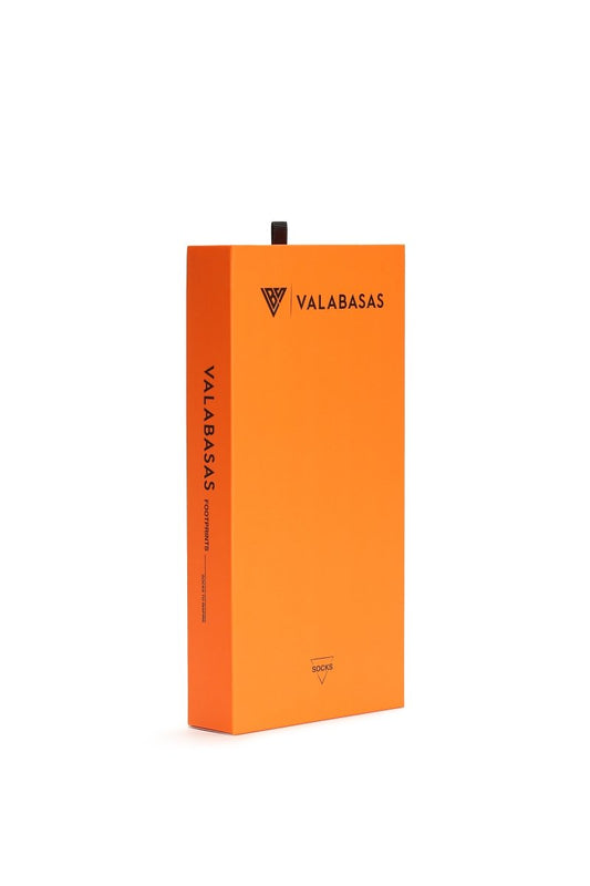 Footprint Socks Orange - Valabasas
