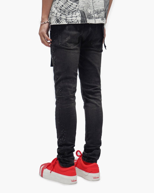 Form Black Wash Skinny Jeans - Valabasas