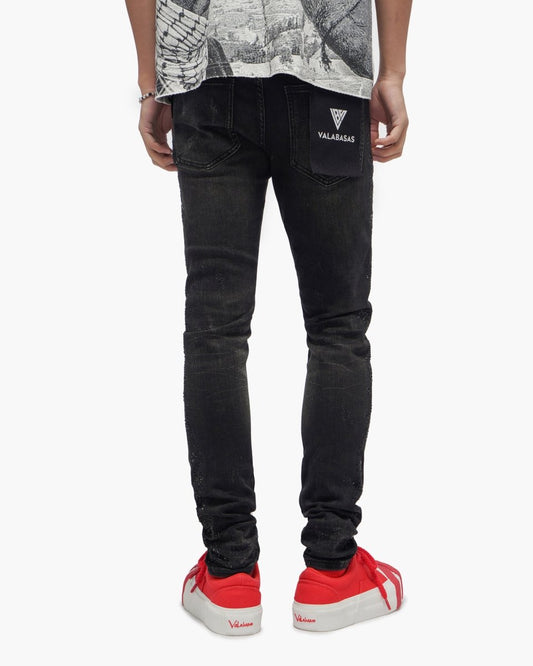 Form Black Wash Skinny Jeans - Valabasas
