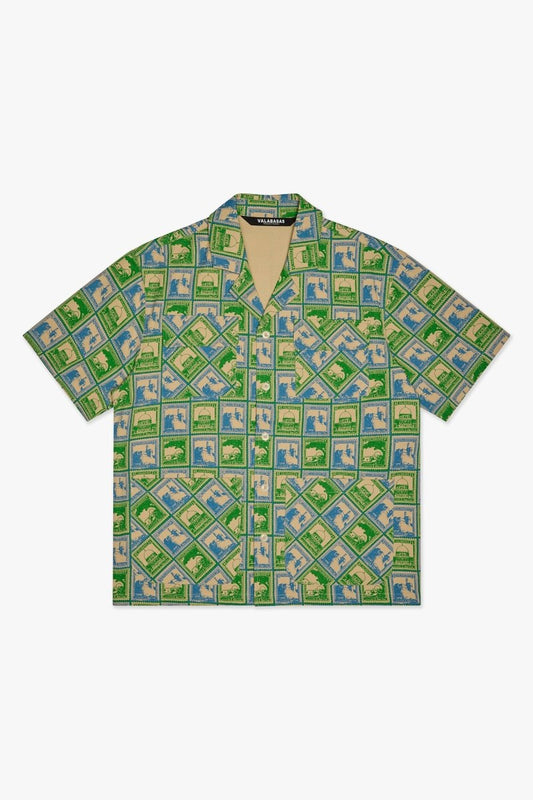 Freedom Button Down Green - Valabasas