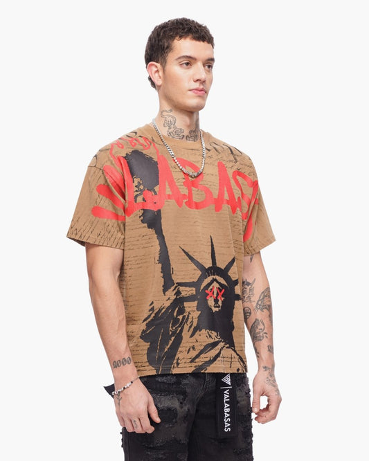 Freedom Tee Khaki - Valabasas