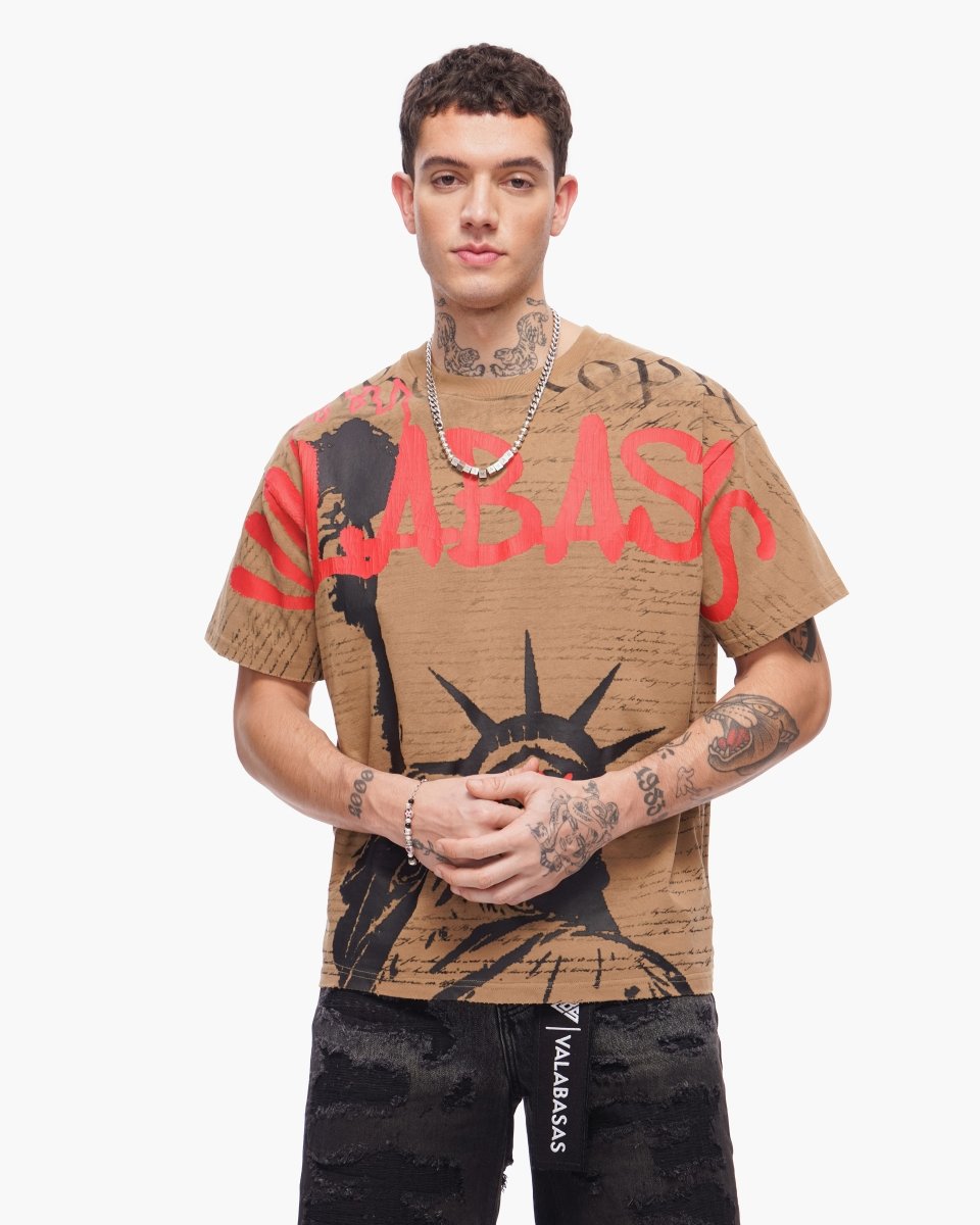 Freedom Tee Khaki - Valabasas