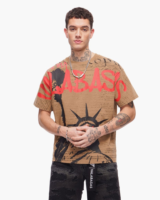 Freedom Tee Khaki - Valabasas