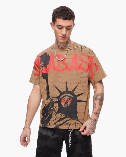 Freedom Tee Khaki - Valabasas