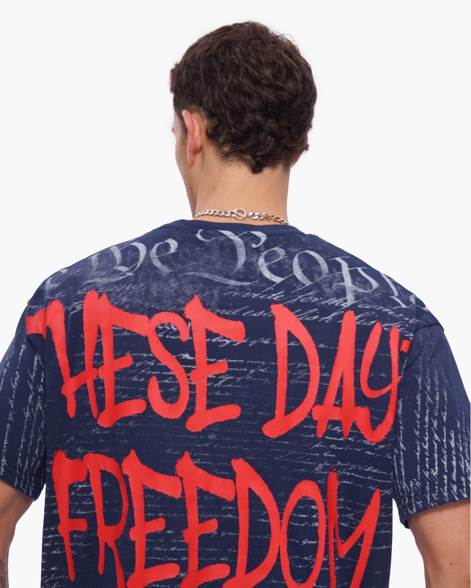 Freedom Tee Navy Blue - Valabasas