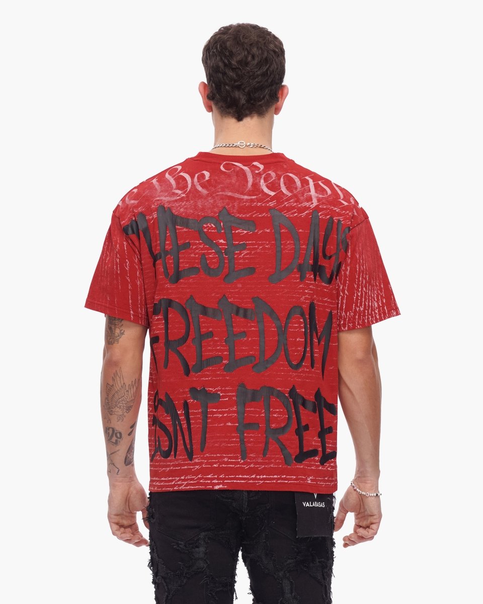 Freedom Tee Rustic Red - Valabasas