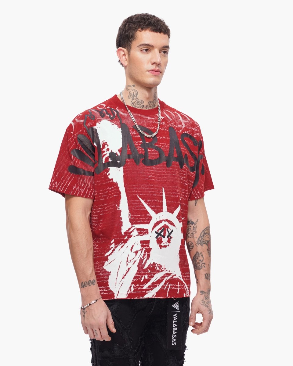 Freedom Tee Rustic Red - Valabasas