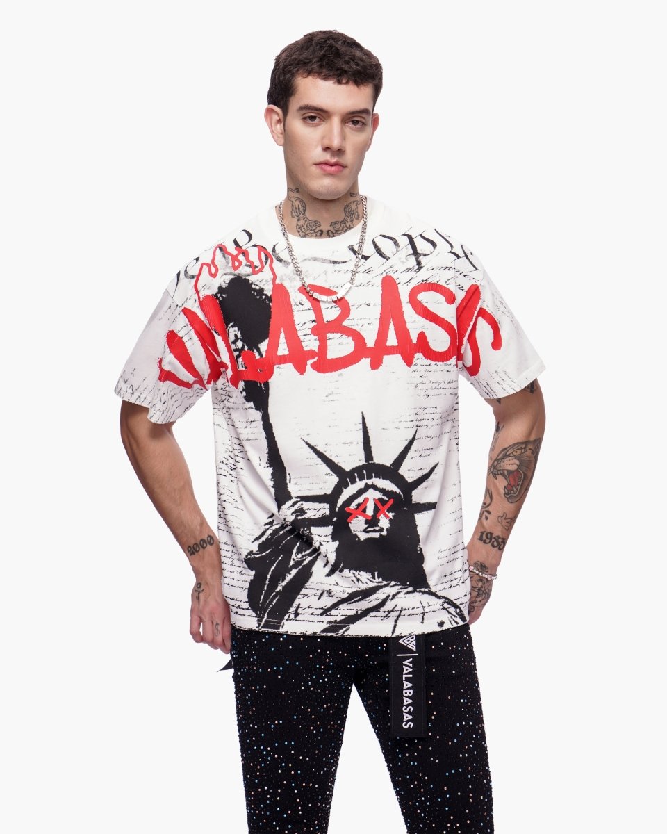 Freedom Tee White - Valabasas