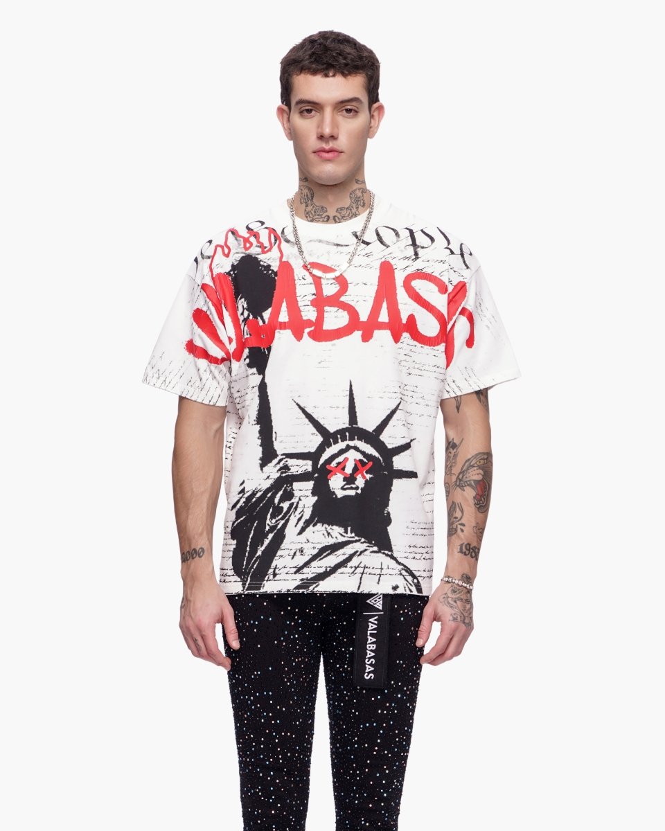 Freedom Tee White - Valabasas