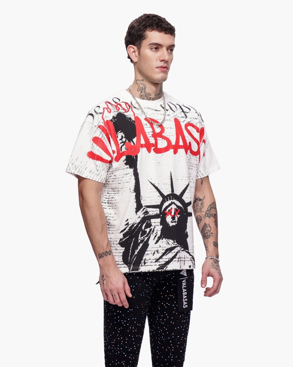 Freedom Tee White - Valabasas