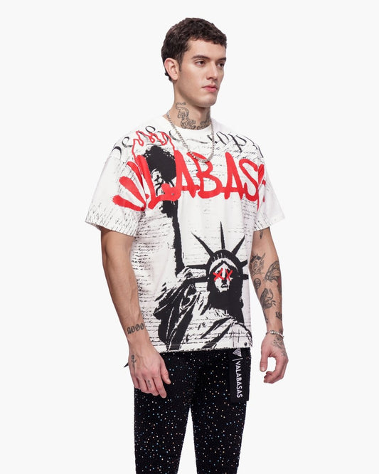 Freedom Tee White - Valabasas