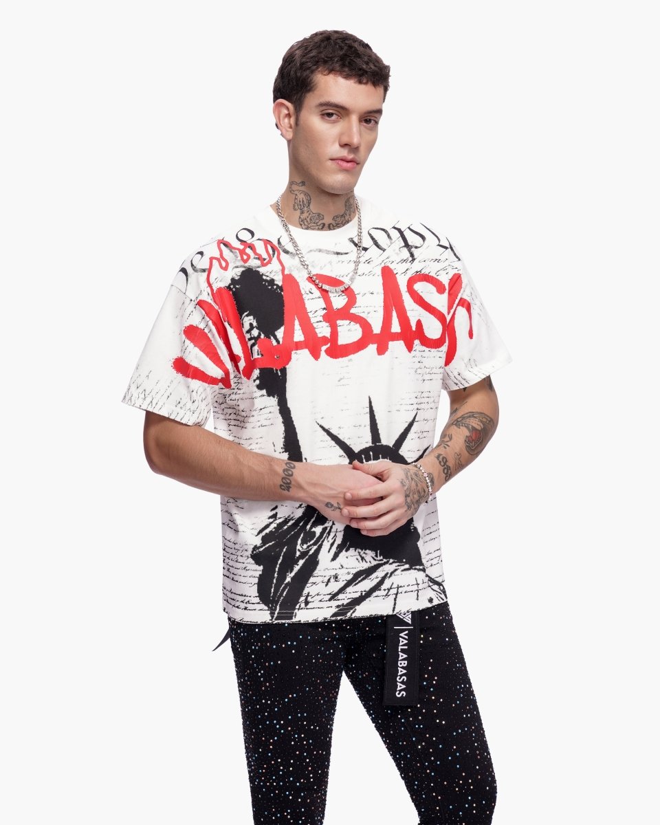 Freedom Tee White - Valabasas