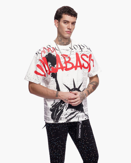 Freedom Tee White - Valabasas